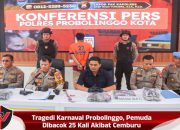 Tragedi Karnaval Kota Probolinggo, Pemuda Dibacok 25 Kali Akibat Cemburu