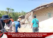 316 Bangunan Rusak, Pemkab Sumenep Gerak Cepat Distribusi Logistik Korban Gempa Sepudi