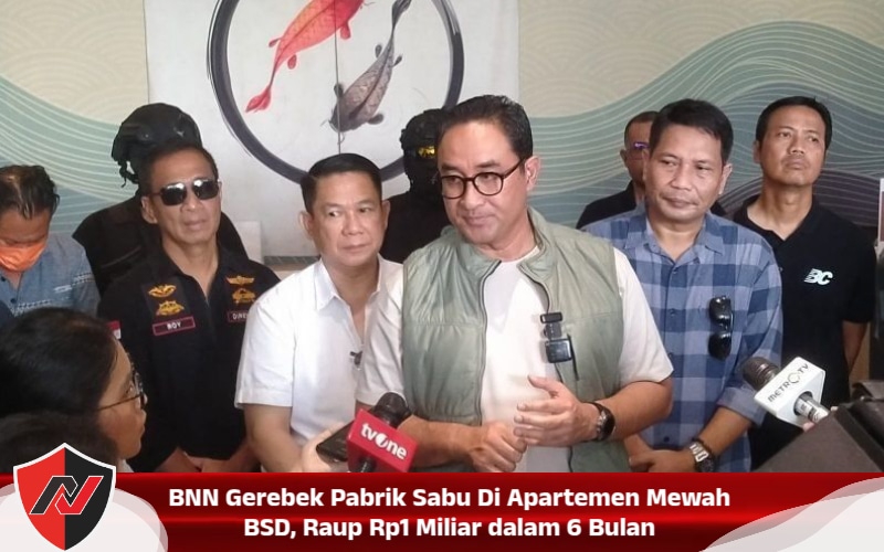 BNN Gerebek Pabrik Sabu Di Apartemen Mewah BSD, Raup Rp1 Miliar dalam 6 Bulan