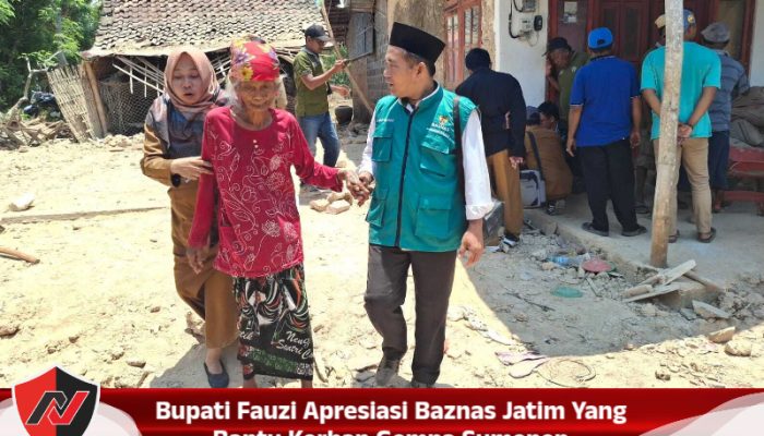 Bupati Fauzi Apresiasi Baznas Jatim Yang Bantu Korban Gempa Sumenep
