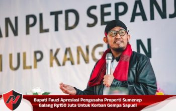 Bupati Fauzi Apresiasi Pengusaha Properti Sumenep Galang Rp150 Juta Untuk Korban Gempa Sapudi