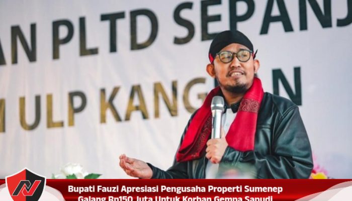Bupati Fauzi Apresiasi Pengusaha Properti Sumenep Galang Rp150 Juta Untuk Korban Gempa Sapudi