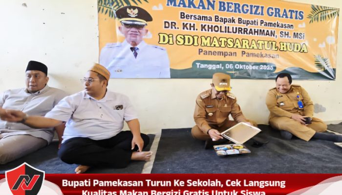 Bupati Pamekasan Turun Ke Sekolah, Cek Langsung Kualitas Makan Bergizi Gratis Untuk Siswa