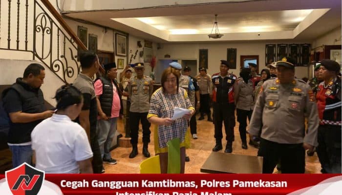 Cegah Gangguan Kamtibmas, Polres Pamekasan Intensifkan Razia Malam