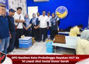 DPD NasDem Kota Probolinggo Rayakan HUT Ke 14 Lewat Aksi Sosial Donor Darah