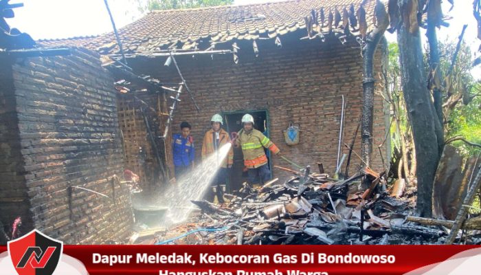 Dapur Meledak, Kebocoran Gas Di Bondowoso Hanguskan Rumah Warga