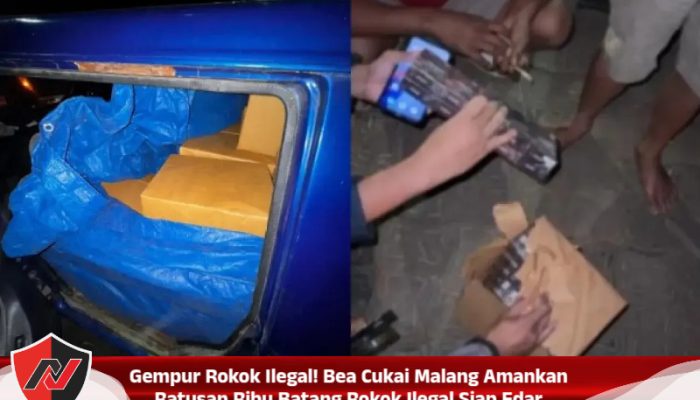 Gempur Rokok Ilegal! Bea Cukai Malang Amankan Ratusan Ribu Batang Rokok Ilegal Siap Edar