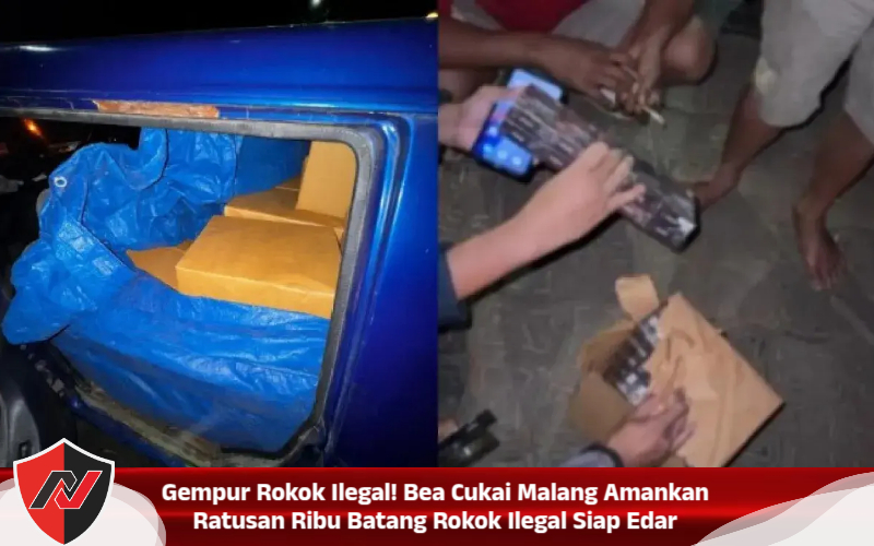 Gempur Rokok Ilegal! Bea Cukai Malang Amankan Ratusan Ribu Batang Rokok Ilegal Siap Edar