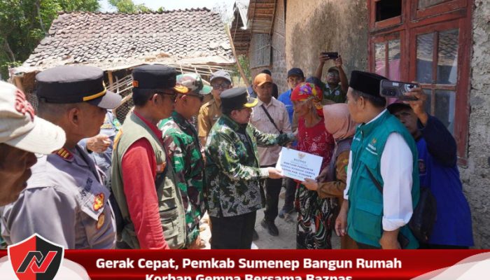 Gerak Cepat, Pemkab Sumenep Bangun Rumah Korban Gempa Bersama Baznas