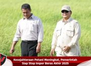 Kesejahteraan Petani Meningkat, Pemerintah Siap Stop Impor Beras Akhir 2025
