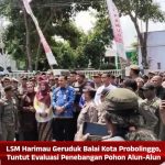 LSM Harimau Geruduk Balai Kota Probolinggo, Tuntut Evaluasi Penebangan Pohon Alun-Alun