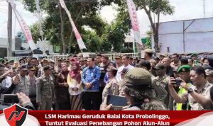 LSM Harimau Geruduk Balai Kota Probolinggo, Tuntut Evaluasi Penebangan Pohon Alun-Alun LSM Harimau Geruduk Balai Kota Probolinggo, Tuntut Evaluasi Penebangan Pohon Alun-Alun