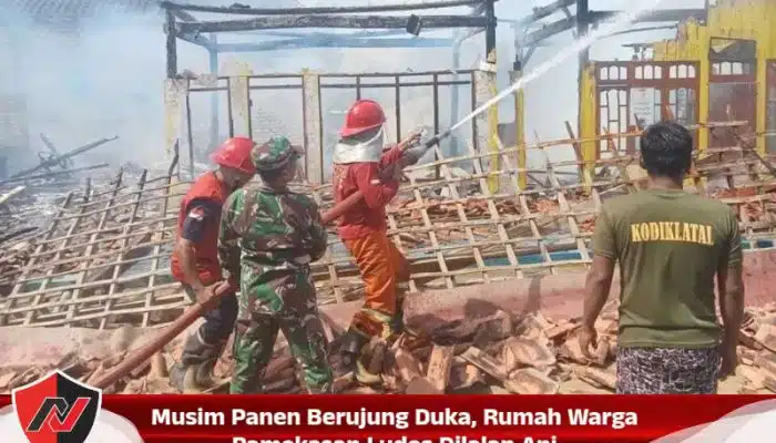 Musim Panen Berujung Duka, Rumah Warga Pamekasan Ludes Dilalap Api