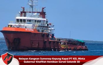 Nelayan Kangean Sumenep Kepung Kapal PT KEI, Minta Gubernur Khofifah Hentikan Survei Seismik 3D