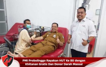 PMI Probolinggo Rayakan HUT Ke 80 dengan Khitanan Gratis Dan Donor Darah Massal