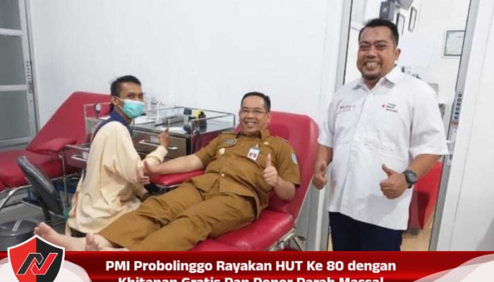 PMI Probolinggo Rayakan HUT Ke 80 dengan Khitanan Gratis Dan Donor Darah Massal