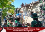Ratusan Rumah Hancur, BPBD Sumenep Siaga Total Pulihkan Pascagempa