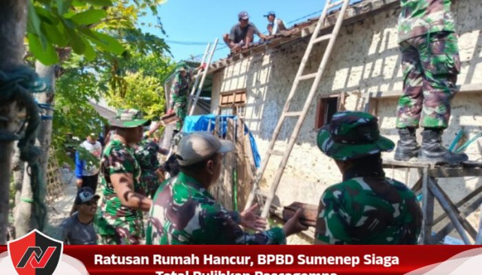 Ratusan Rumah Hancur, BPBD Sumenep Siaga Total Pulihkan Pascagempa