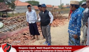 Respons Cepat, Wakil Bupati Pamekasan Turun Langsung Ke Lokasi Kebakaran Di Desa Gro’om