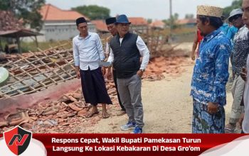 Respons Cepat, Wakil Bupati Pamekasan Turun Langsung Ke Lokasi Kebakaran Di Desa Gro’om