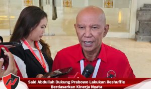 Said Abdullah Dukung Prabowo Lakukan Reshuffle Berdasarkan Kinerja Nyata