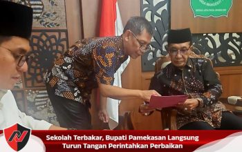 Sekolah Terbakar, Bupati Pamekasan Langsung Turun Tangan Perintahkan Perbaikan