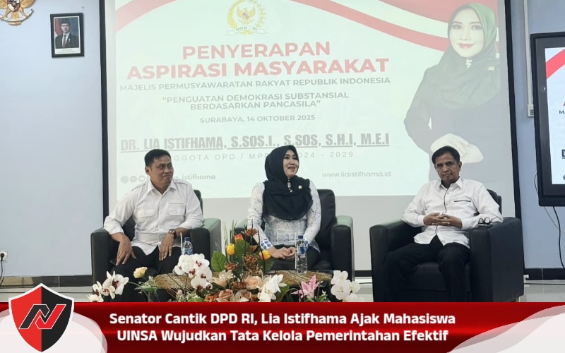 Senator Cantik DPD RI, Lia Istifhama Ajak Mahasiswa UINSA Wujudkan Tata Kelola Pemerintahan Efektif