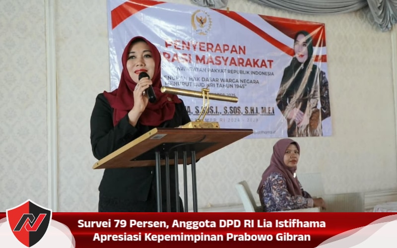Survei 79 Persen, Anggota DPD RI Lia Istifhama Apresiasi Kepemimpinan Prabowo Gibran