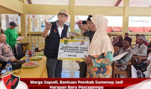 Warga Sapudi, Bantuan Pemkab Sumenep Jadi Harapan Baru Pascagempa