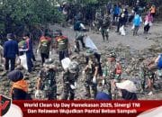 World Clean Up Day Pamekasan 2025, Sinergi TNI Dan Relawan Wujudkan Pantai Bebas Sampah