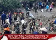 World Clean Up Day Pamekasan 2025, Sinergi TNI Dan Relawan Wujudkan Pantai Bebas Sampah