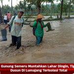 Gunung Semeru Muntahkan Lahar Dingin, Tiga Dusun Di Lumajang Terisolasi Total