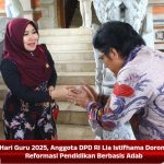 Hari Guru 2025, Anggota DPD RI Lia Istifhama Dorong Reformasi Pendidikan Berbasis Adab