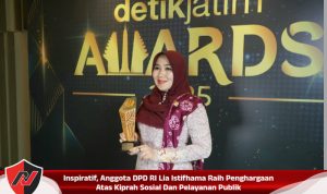 Inspiratif, Anggota DPD RI Lia Istifhama Raih Penghargaan Atas Kiprah Sosial Dan Pelayanan Publik