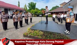 Kapolres Probolinggo Kota Dorong Pejabat Baru Lebih Profesional