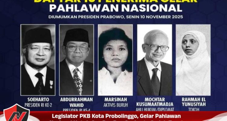 Legislator PKB Kota Probolinggo, Gelar Pahlawan Nasional Untuk Gus Dur Dan Soeharto Sudah Tepat
