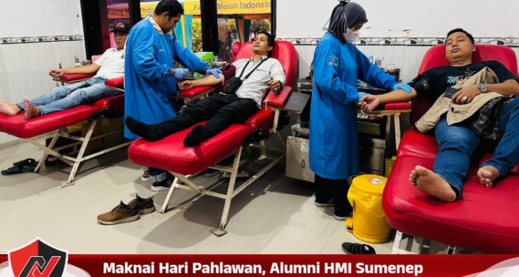 Maknai Hari Pahlawan, Alumni HMI Sumenep Gelar Donor Darah Untuk Sesama