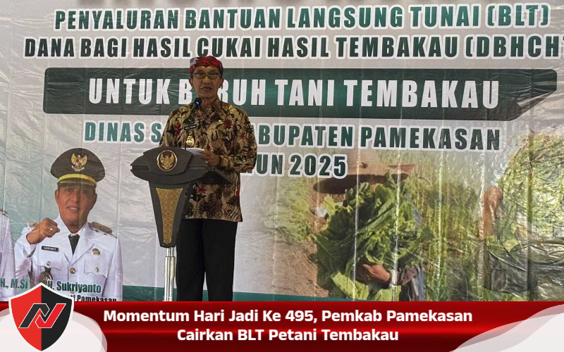 Momentum Hari Jadi Ke 495, Pemkab Pamekasan Cairkan BLT Petani Tembakau