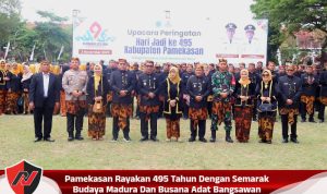 Pamekasan Rayakan 495 Tahun Dengan Semarak Budaya Madura Dan Busana Adat Bangsawan