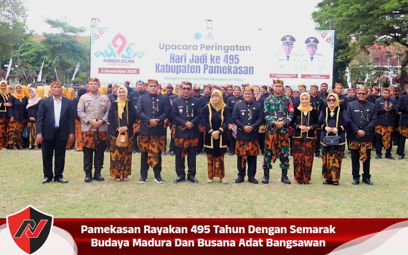 Pamekasan Rayakan 495 Tahun Dengan Semarak Budaya Madura Dan Busana Adat Bangsawan