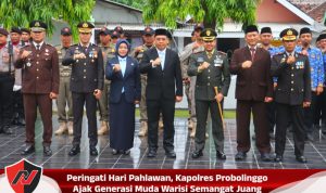 Peringati Hari Pahlawan, Kapolres Probolinggo Ajak Generasi Muda Warisi Semangat Juang
