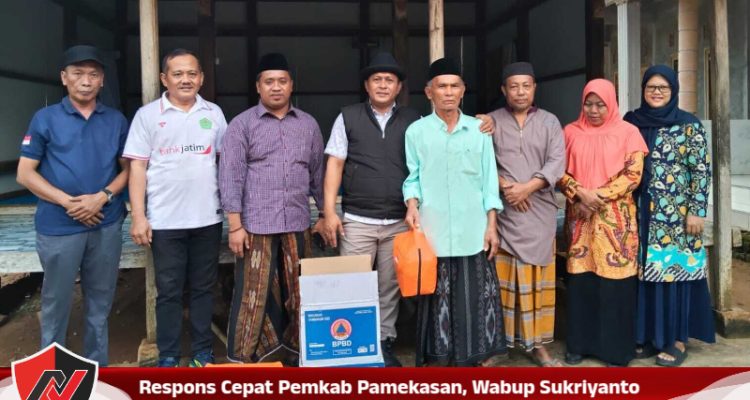 Respons Cepat Pemkab Pamekasan, Wabup Sukriyanto Tinjau Lokasi Dan Salurkan Bantuan