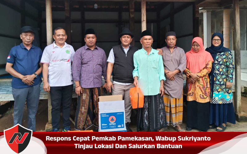 Respons Cepat Pemkab Pamekasan, Wabup Sukriyanto Tinjau Lokasi Dan Salurkan Bantuan
