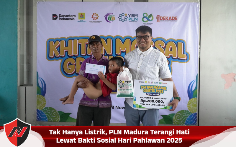 Tak Hanya Listrik, PLN Madura Terangi Hati Lewat Bakti Sosial Hari Pahlawan 2025