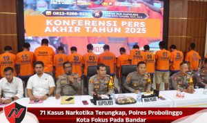 71 Kasus Narkotika Terungkap, Polres Probolinggo Kota Fokus Pada Bandar
