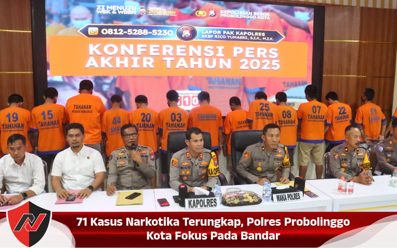 71 Kasus Narkotika Terungkap, Polres Probolinggo Kota Fokus Pada Bandar