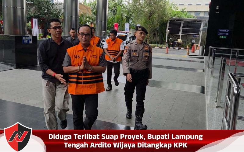 Diduga Terlibat Suap Proyek, Bupati Lampung Tengah Ardito Wijaya Ditangkap KPK