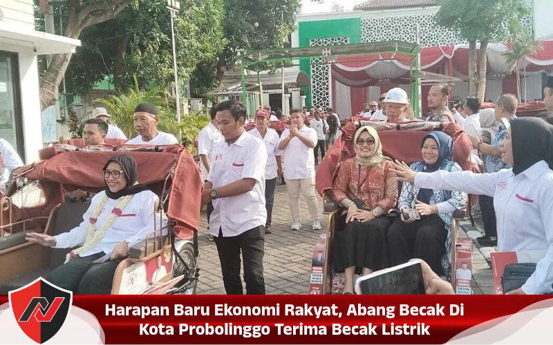 Harapan Baru Ekonomi Rakyat, Abang Becak Di Kota Probolinggo Terima Becak Listrik