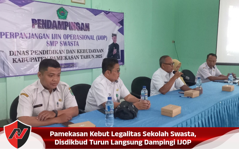 Pamekasan Kebut Legalitas Sekolah Swasta, Disdikbud Turun Langsung Dampingi IJOP