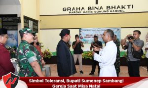 Simbol Toleransi, Bupati Sumenep Sambangi Gereja Saat Misa Natal